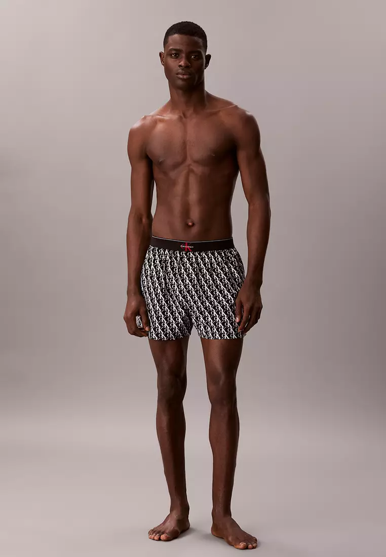 Cotton Monogram Slim Boxers - Calvin Klein Underwear