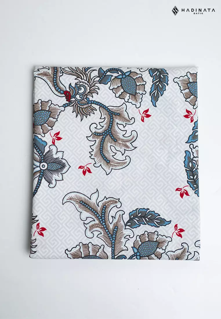 Hadinata Batik Premium Kain Katun Superfine Gracika White