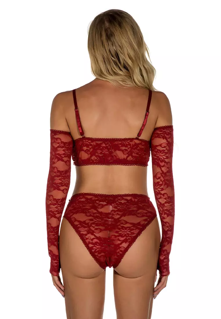 LYCKA LDB5073 Lady Sexy Bra Top and Panty Two Pieces Set Red 2024, Buy  LYCKA Online