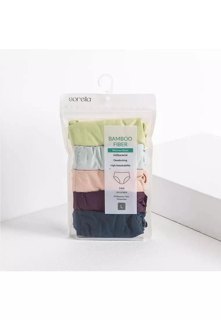 Panty Pack Natural Bamboo Fiber Women Basic Midi S25-73019MX4