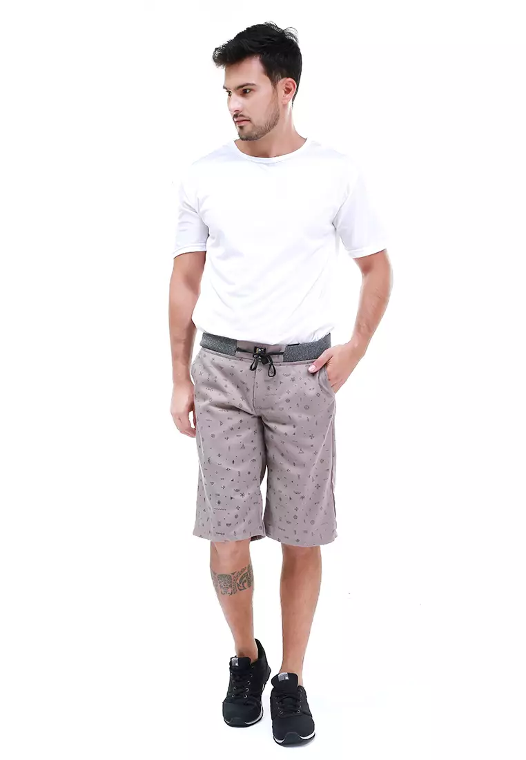 Rissham Celana Pendek Chino Pria Simple Casual Short Pants Material Cotton ORIGINAL - Mocca