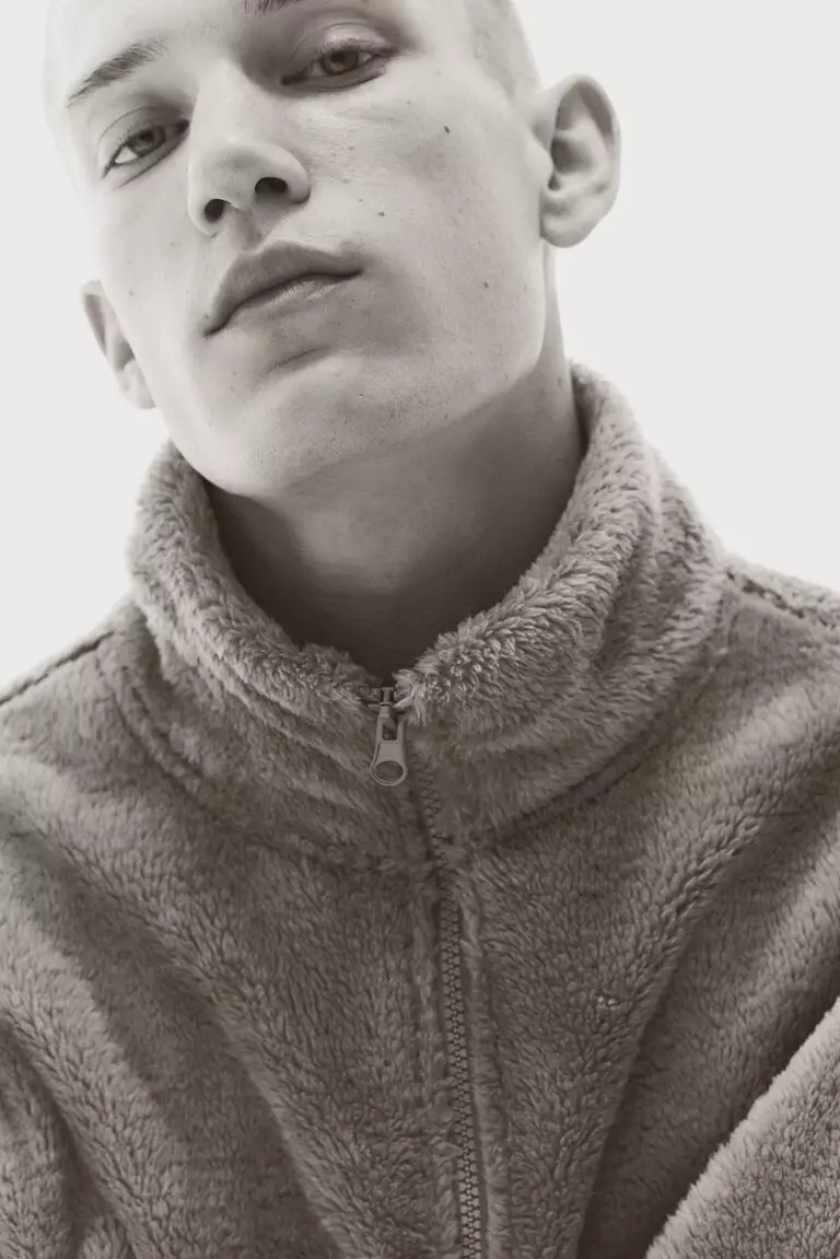 Loose Fit Zip-through teddy top