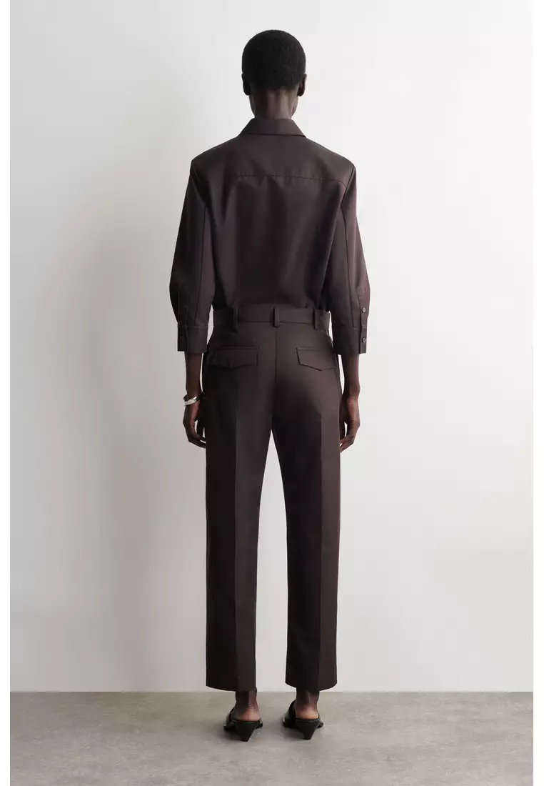 EMBROIDERED COTTON TROUSERS