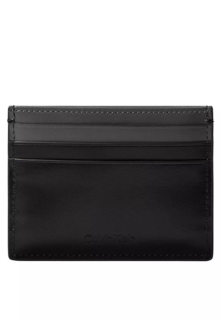 Embossed Monologo Card Case - Calvin Klein Accessories