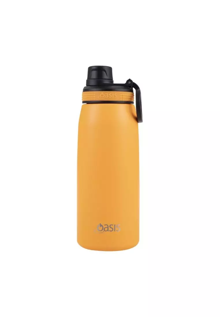 Oasis Stainless Steel Insulated Sports Water Bottle with Screw Cap 780ML- Neon Orange