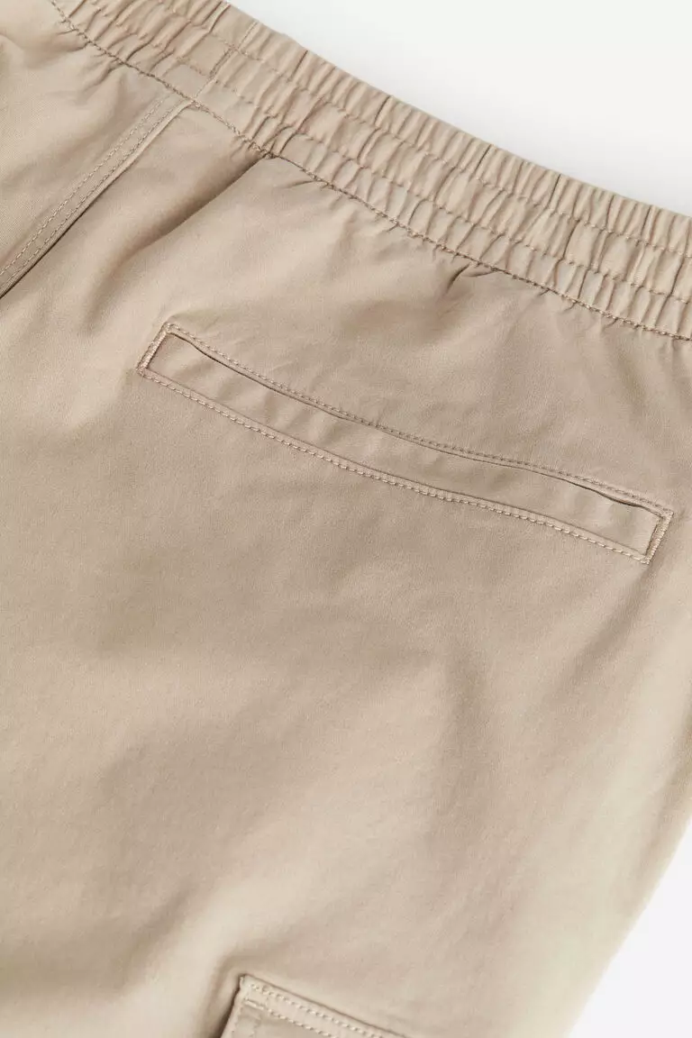 Relaxed Fit Cotton cargo joggers