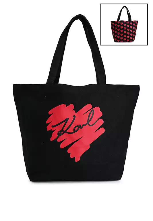 K/Hearts Reversible Shopper Tote Bag