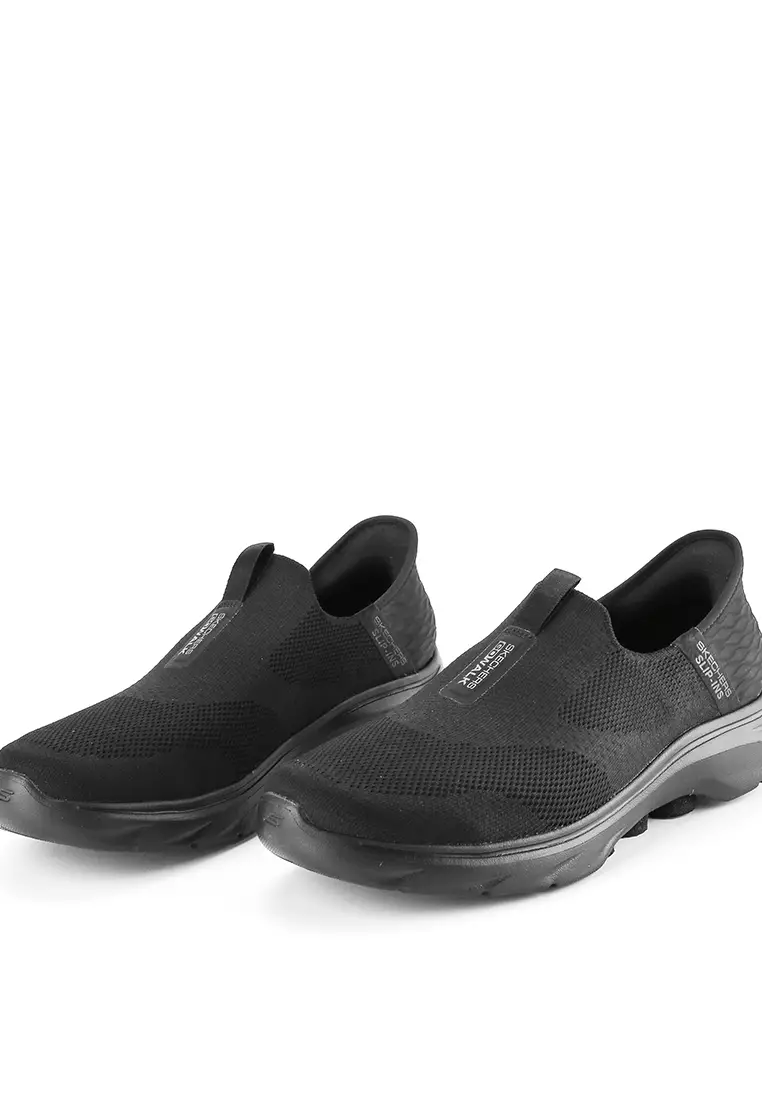 Sepatu Skechers Slip Ins Skechers Go Walk Black Leather Sepatu