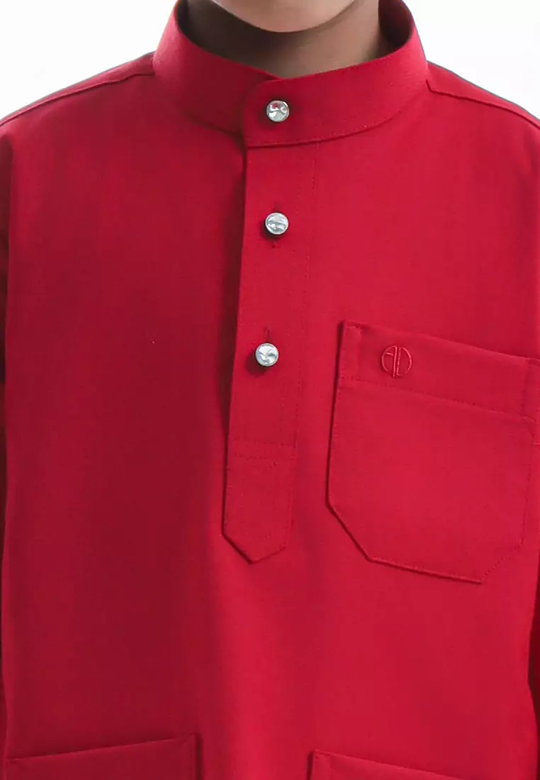 Alain Delon Baju Melayu Cekak Musang Budak - 19026504-75HauteRed