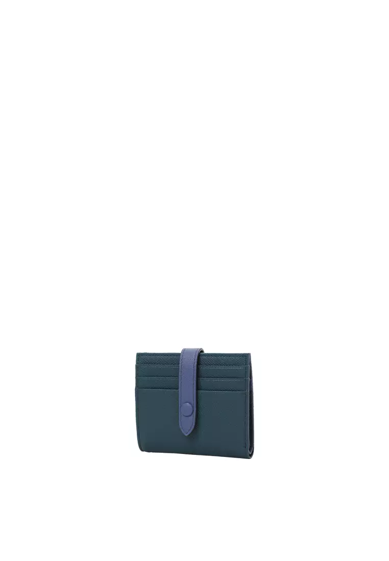 Snap Button Wallet - Turquoise