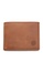 Volkswagen brown Men's Genuine Leather RFID Blocking Bi Fold Center Flap Wallet With Coin Compartment 6B5A1AC3F63417GS_1