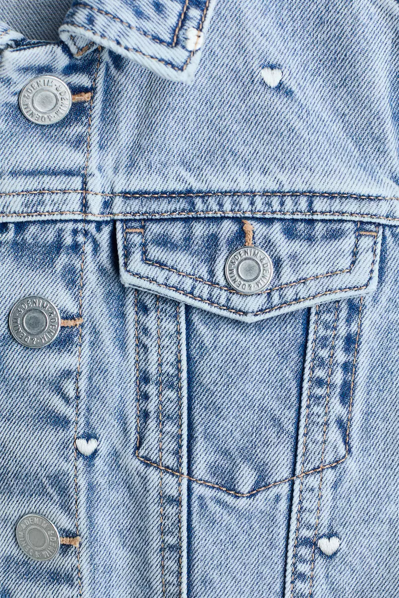 Embroidered denim jacket