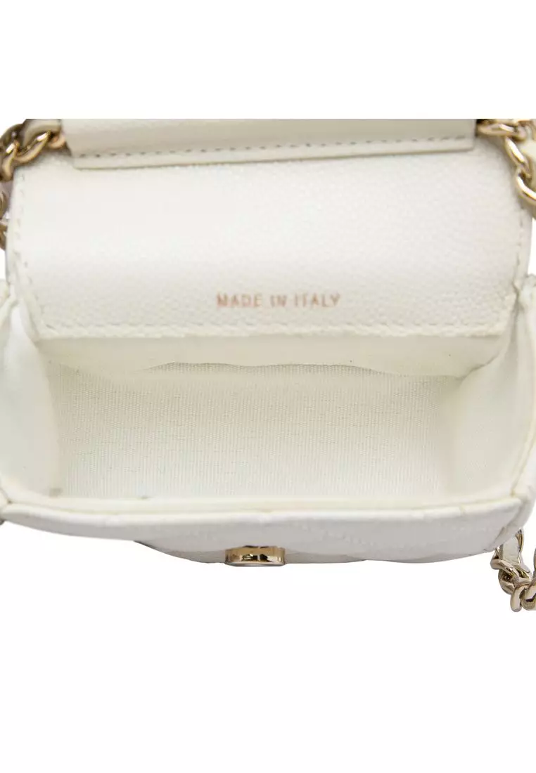 Pre-Loved Chanel Mini Quilted Caviar Clutch With Chain