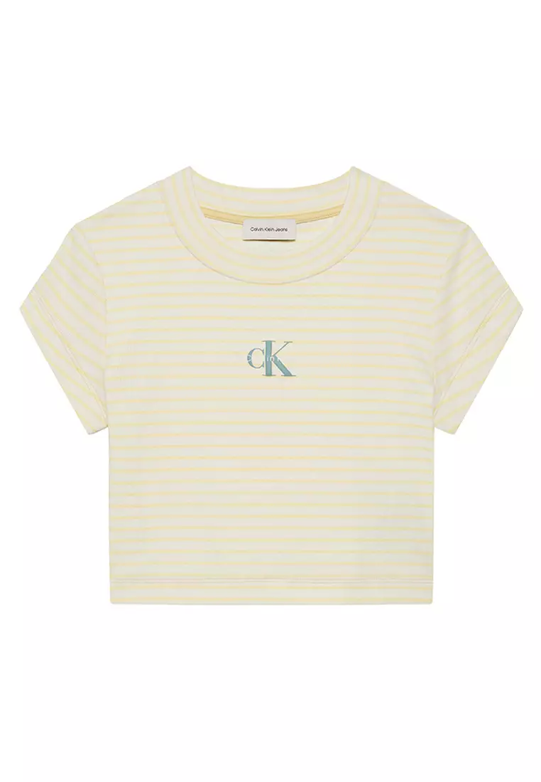 Slim Ribbed Stripe T-Shirt - Calvin Klein Jeans