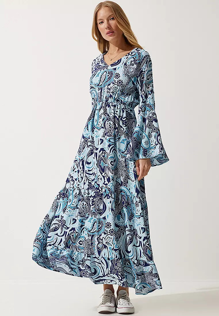 Viscose maxi dress top
