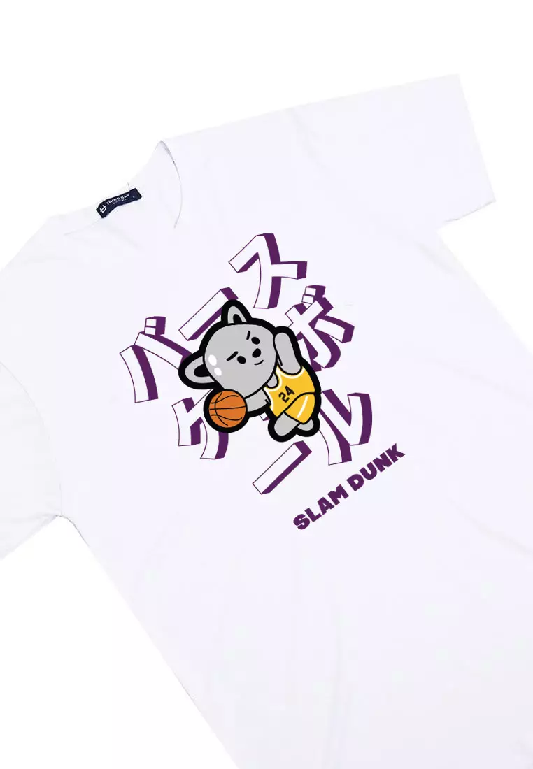 MTM80 kaos pria komik anime basket tido robo putih