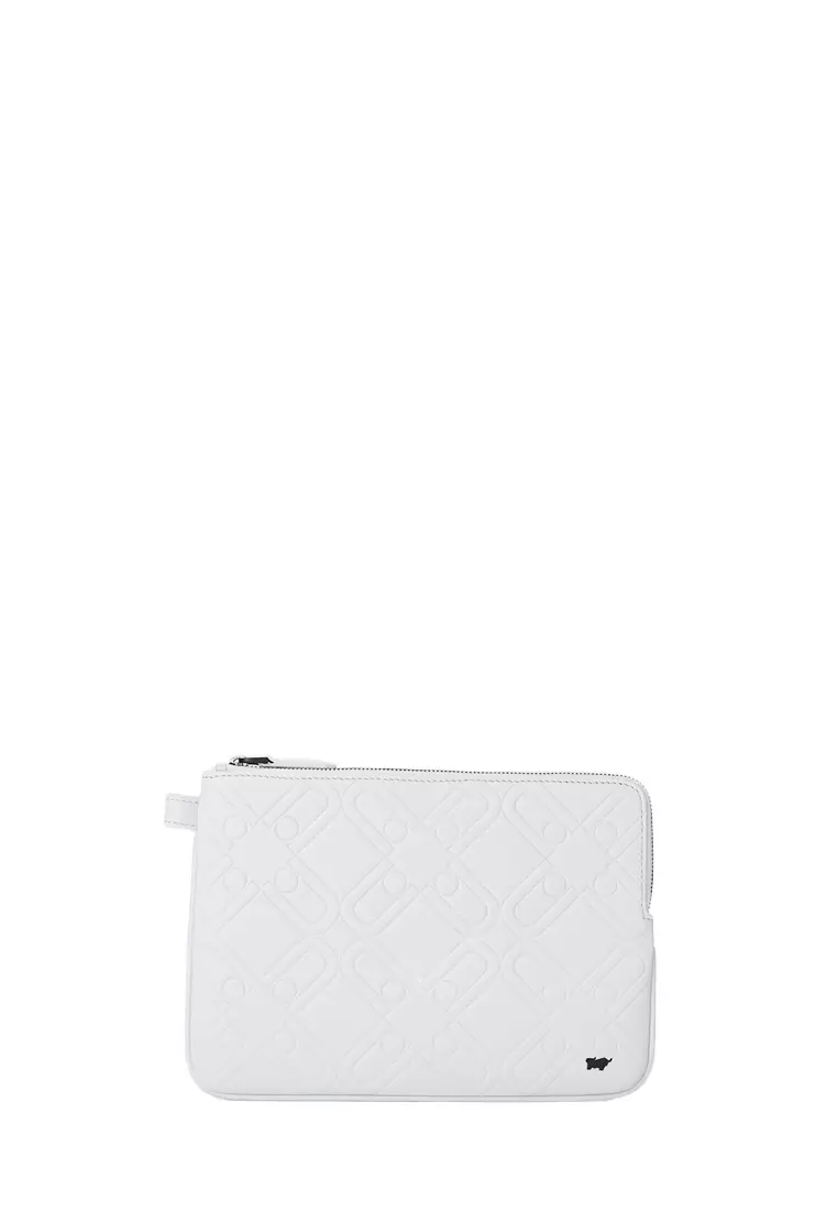 White wristlet store bag