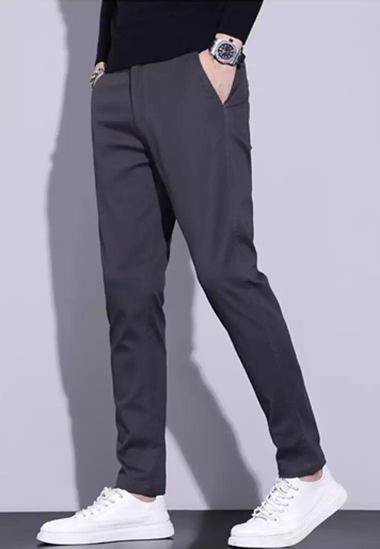 型男直腳斜布褲