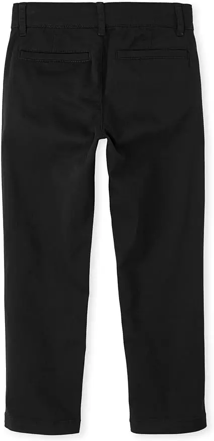 Boys Uniform Stretch Skinny Chino Pants - Celana Anak Laki (Hitam)
