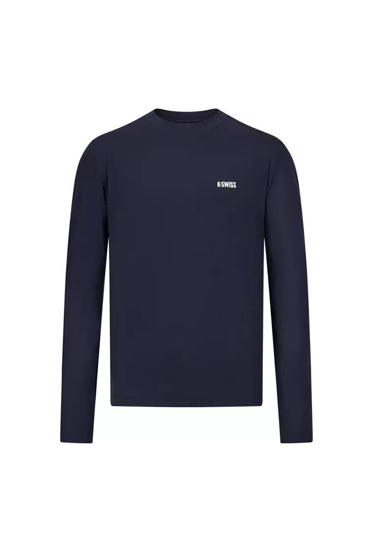 MEN'S K-SWISS LOGO LOOSE FIT LONG SLEEVES T-SHIRT