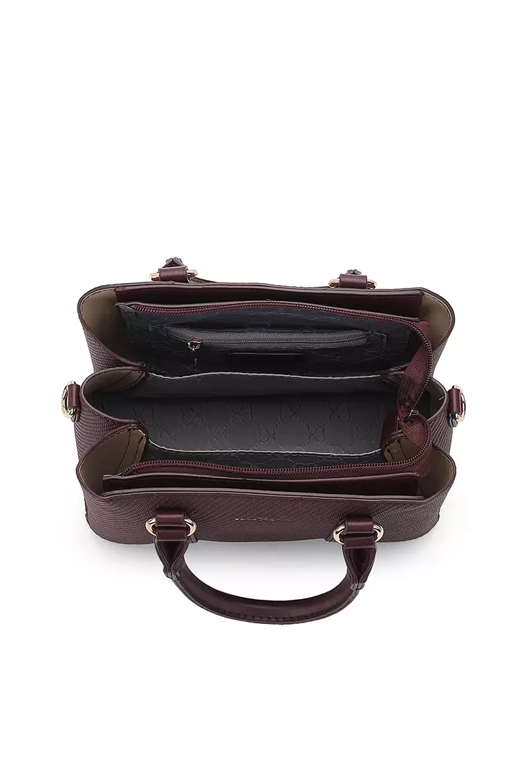 Women's Top Handle Bag / Sling Bag / Crossbody Bag / Shoulder Bag - Maroon