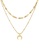 ELLI GERMANY gold Necklace Layer Plate Half Moon Pendant Astro Trend Gold Plated 7198CACC2CF56CGS_4