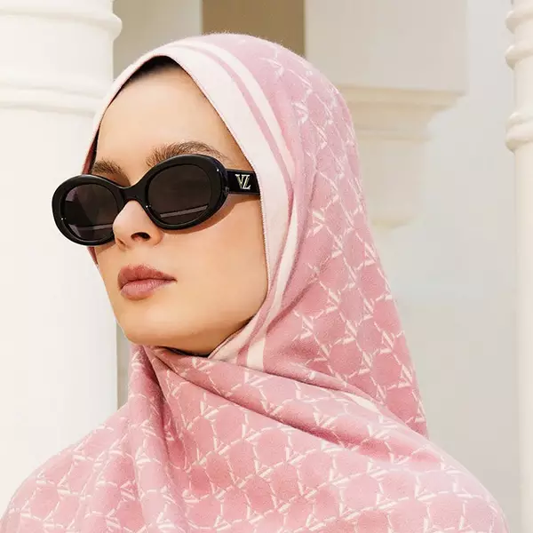 VZ Monogram Long Shawl