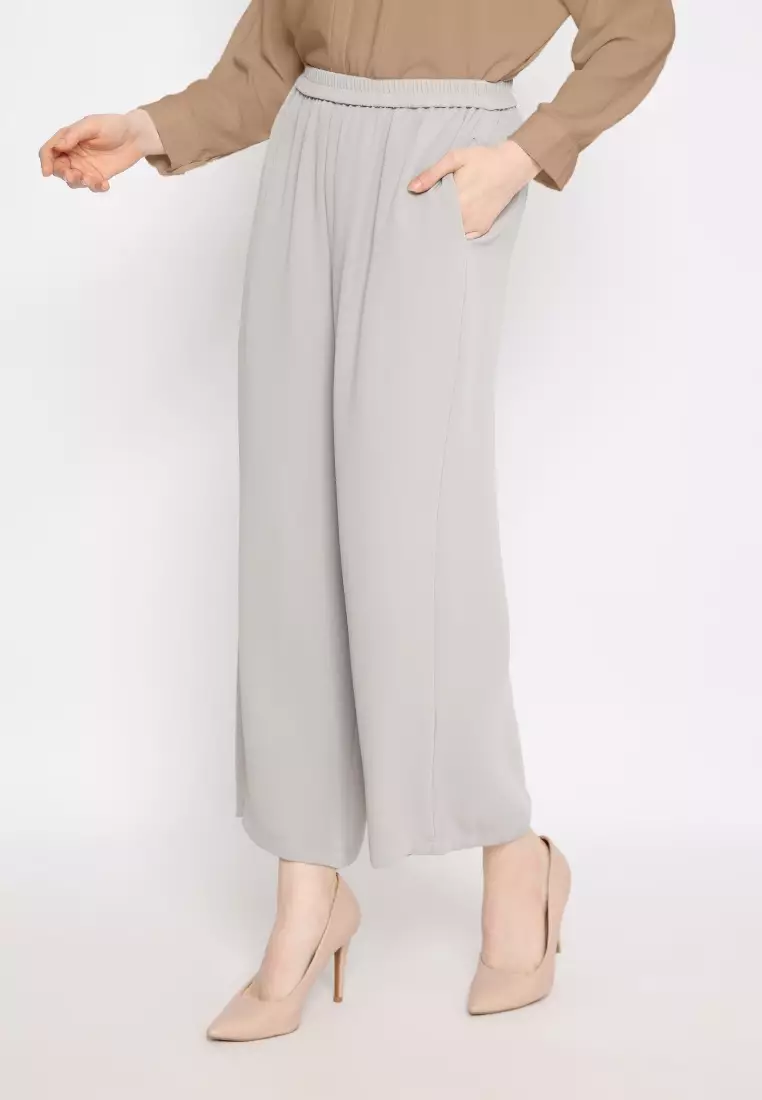 Casual long kulot in Sage Green By Brilliant Girl Warna SAGEGREEN