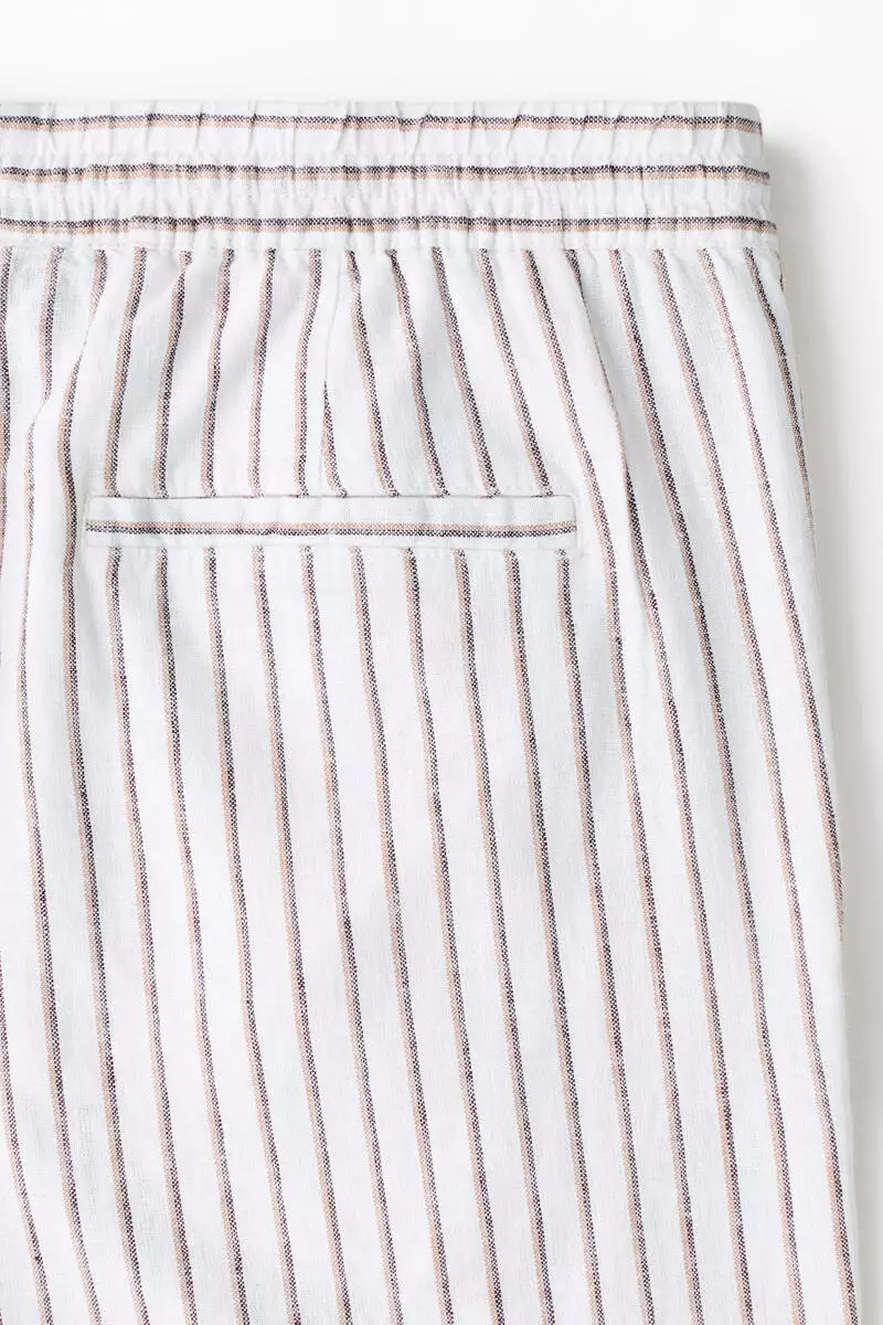 Relaxed Fit Linen-blend shorts