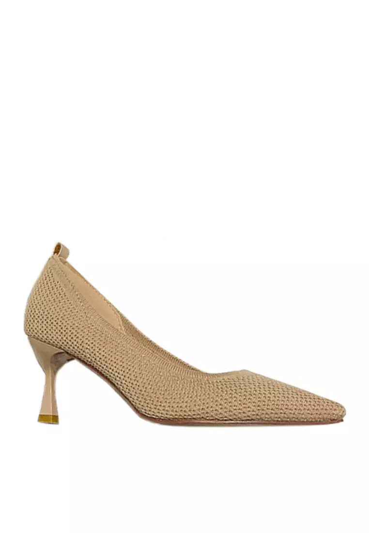 Discount on Twenty Eight Shoes  shoes - SKU: Trendy Knitted Fabric Heels Vl96952
