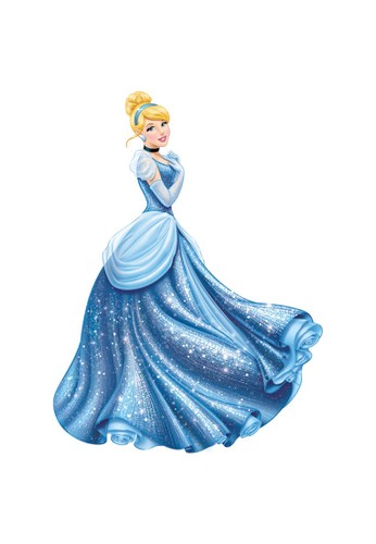 Disney pink Disney Princess Cinderella Glamour Giant Wall Decal With Glitter 5151AHLDCAE615GS_1