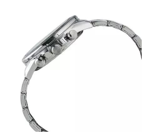 Jam Tangan Pria Alba AM3A17 AM3A17X1 Strap Stainless Steel Silver Color Chronograph Green Color