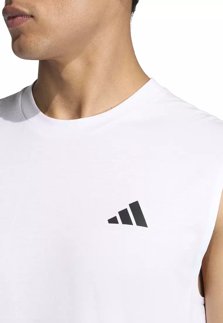 Gym & Training WORKOUT ESSENTIALS FEELREADY SLEEVELESS T-SHIRT Men White KD5424