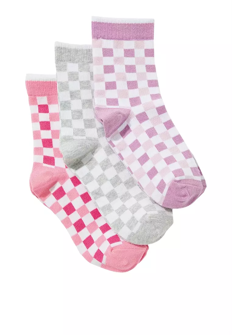 White mid sales calf socks