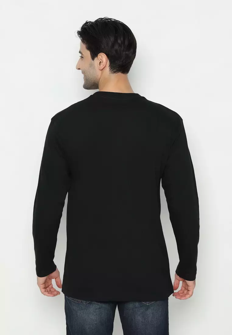 RBJ T-Shirt Cotton Lengan Panjang Pria 43036