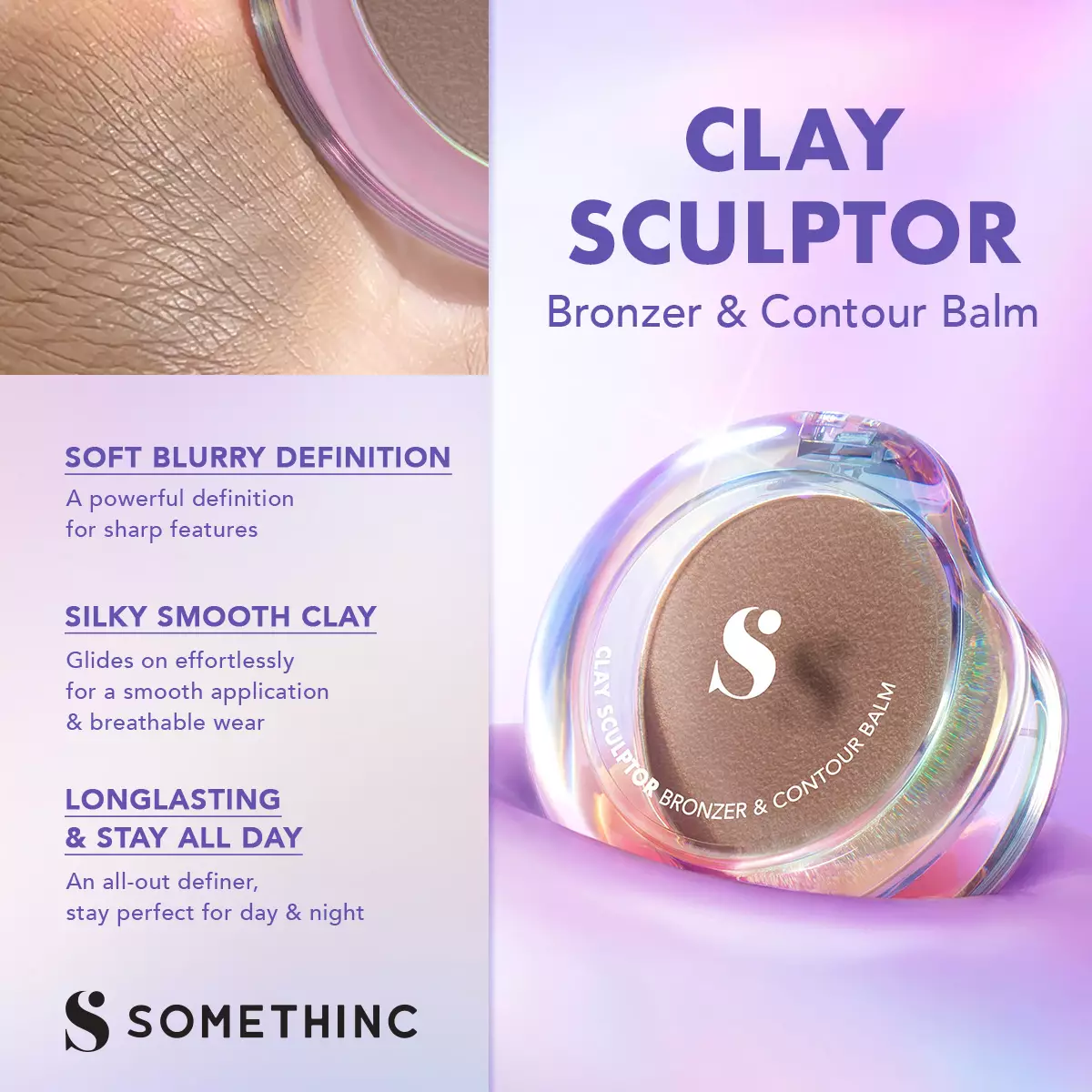 SOMETHINC Clay Sculptor Bronzer & Contour Balm - Pow!