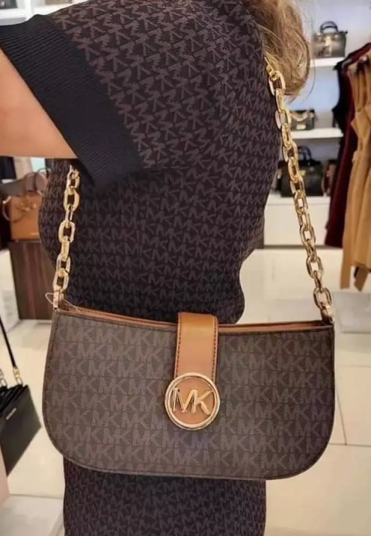 Michael Kors Carmen Small Pouchette Brown