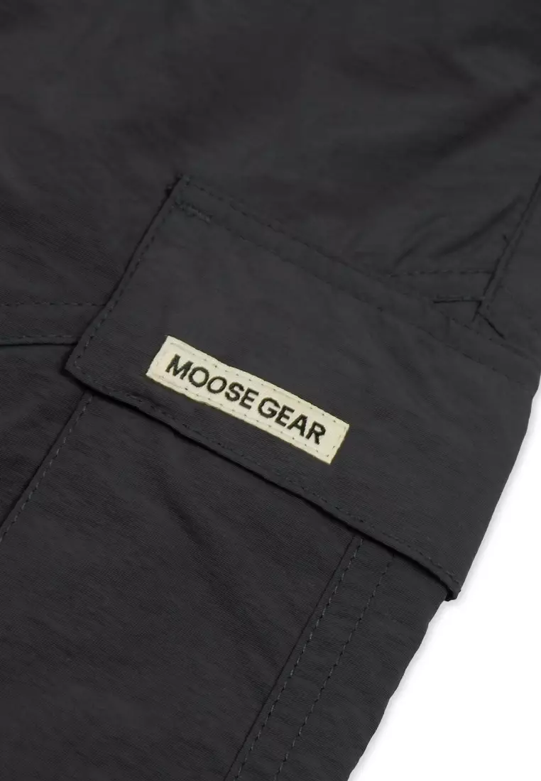 Boys Cargo Jogger Pants with Embroidery Details