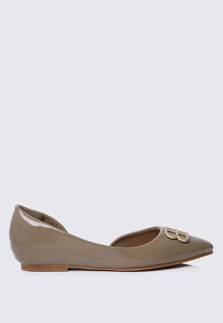 Discount on My Ballerine  shoes - SKU: My Ballerine Amina Comfy Ballerina In Taupe