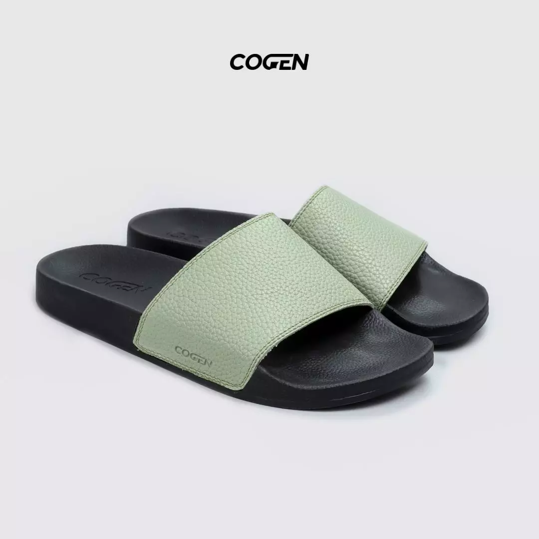 Cogen Sandal Pria dan Wanita Slop Rubber Sendal Kulit