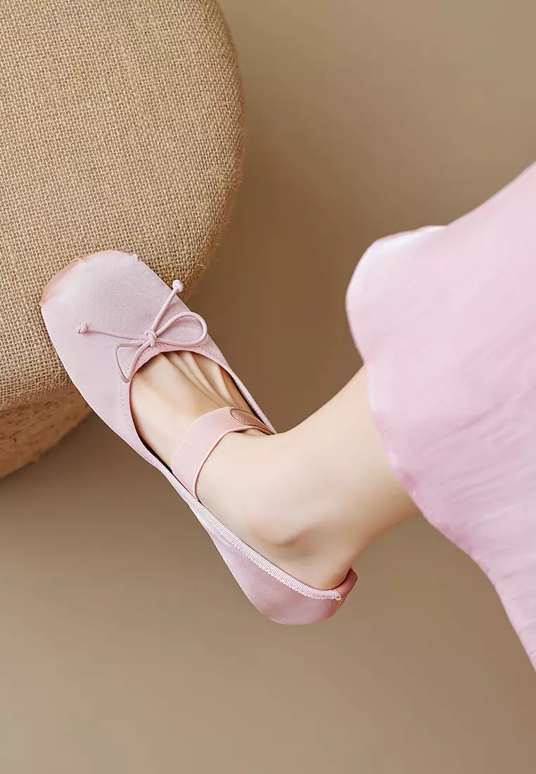 Elastic Strap Bowknot Mary Jane Shoes WW222-1
