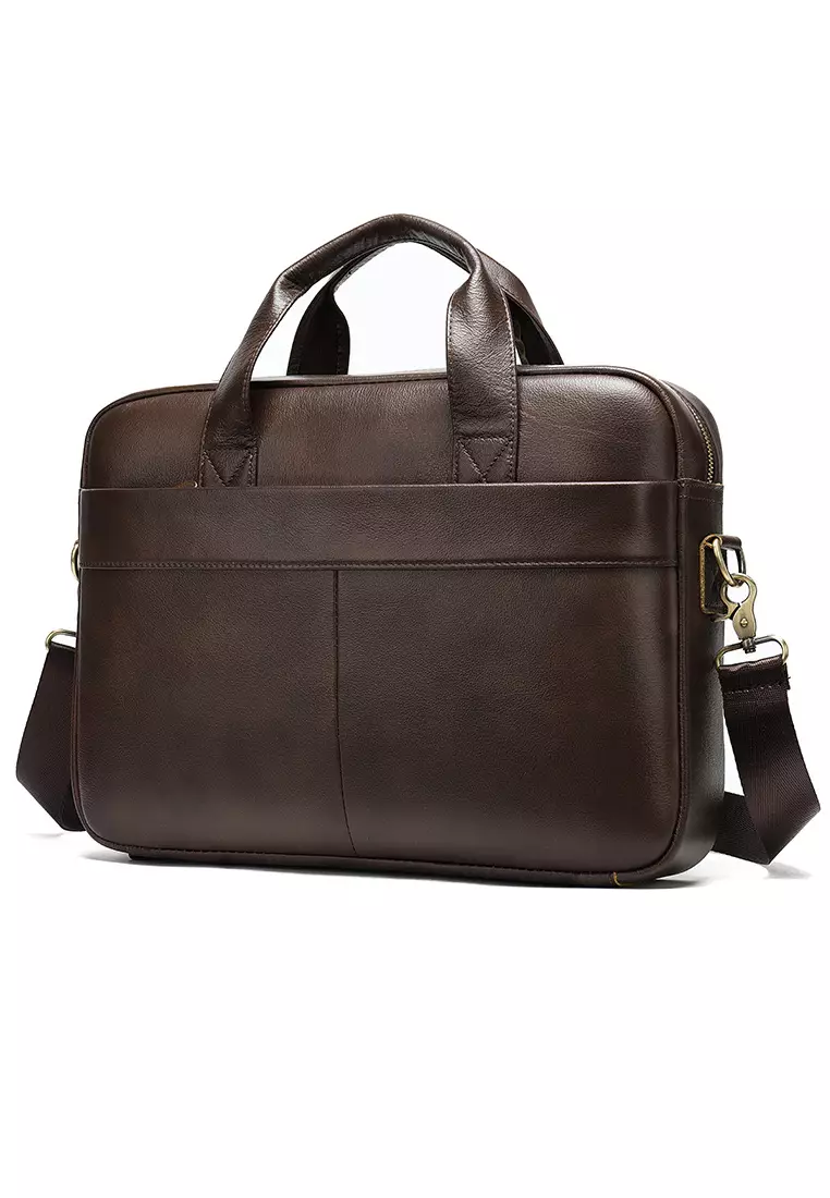 Mens leather business on sale bags