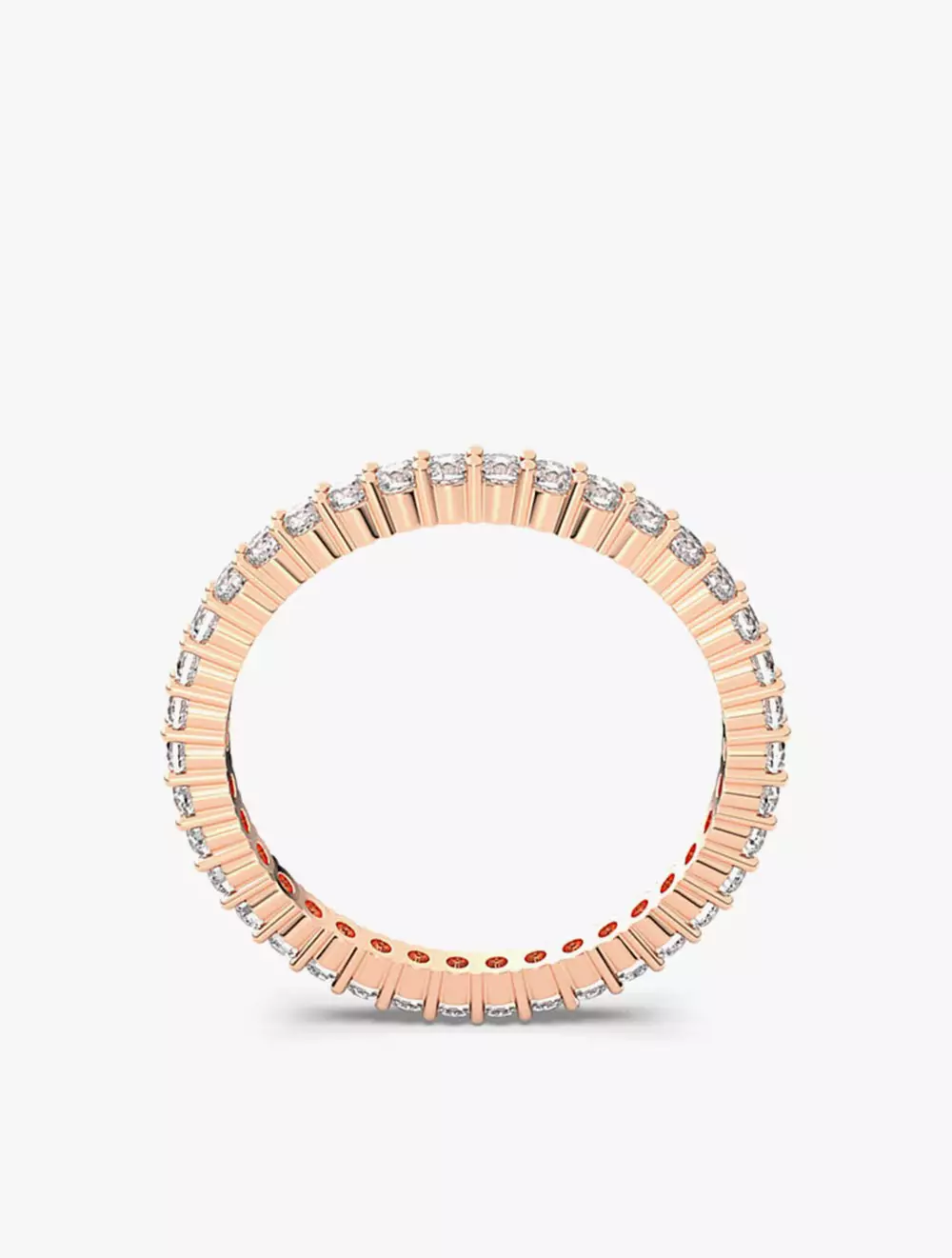 Vittore Ring, Round Cut, White, Rose Gold-Tone Plated - 55 - White