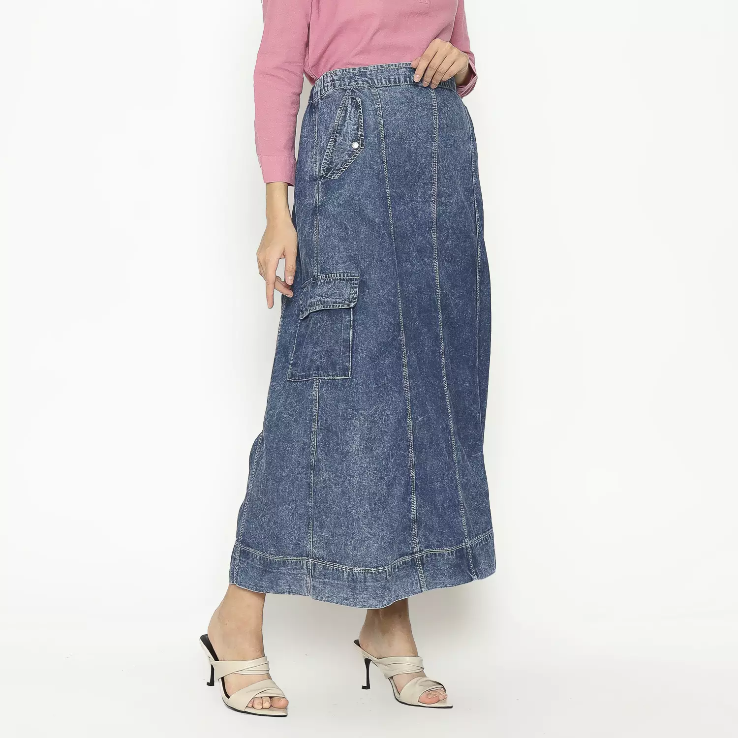 Shaafa Skirt Light Blue