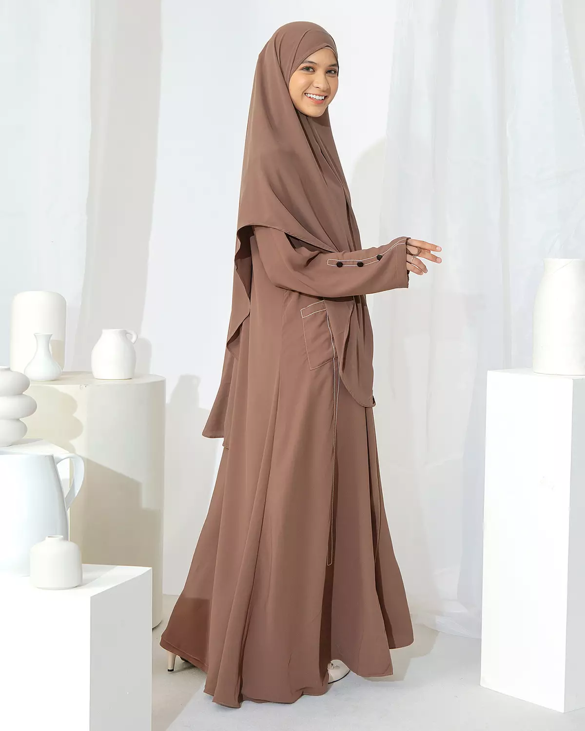 Meena Abaya Outer Choco