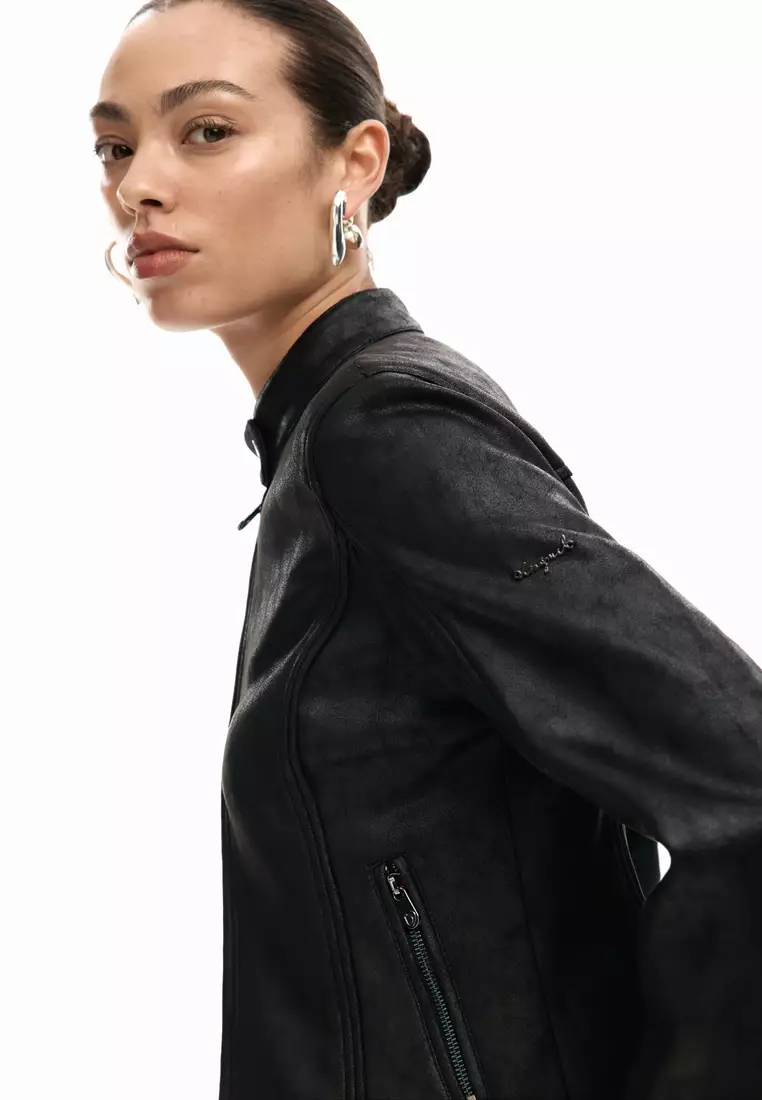 Mandarin collar jacket