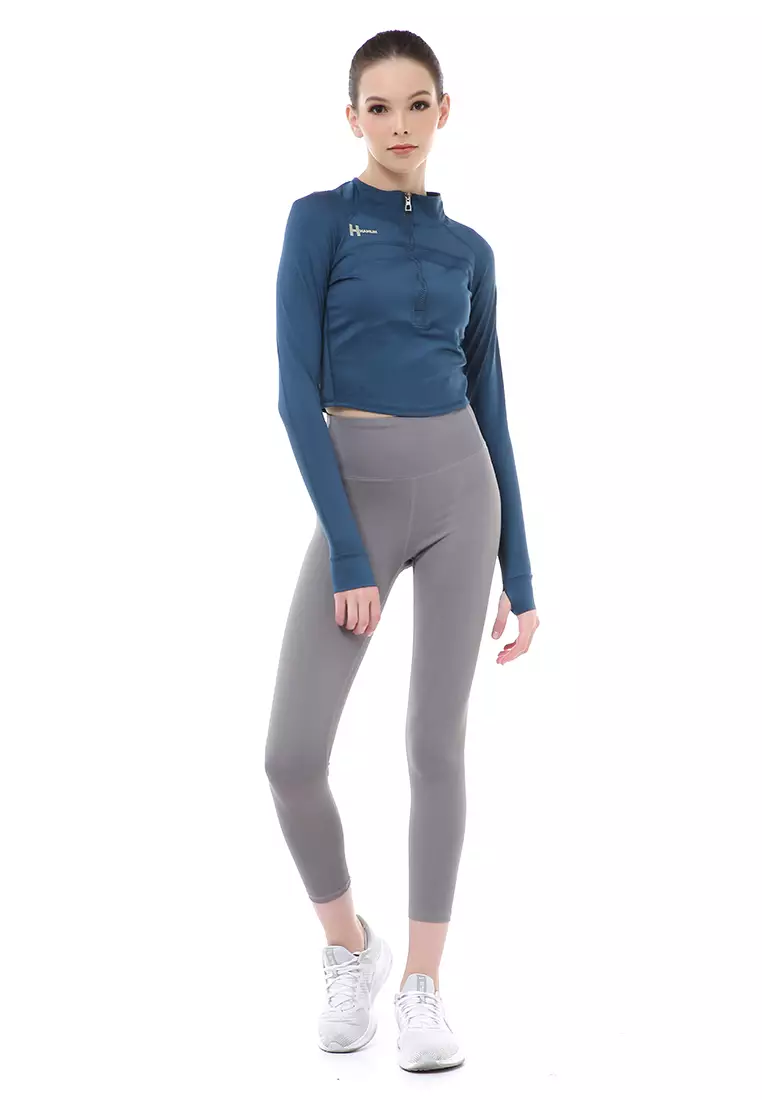 Mikayla Baju Olahraga Wanita Lengan Panjang Sportywear Model Risleting Material Nylon ORIGINAL - Tosca