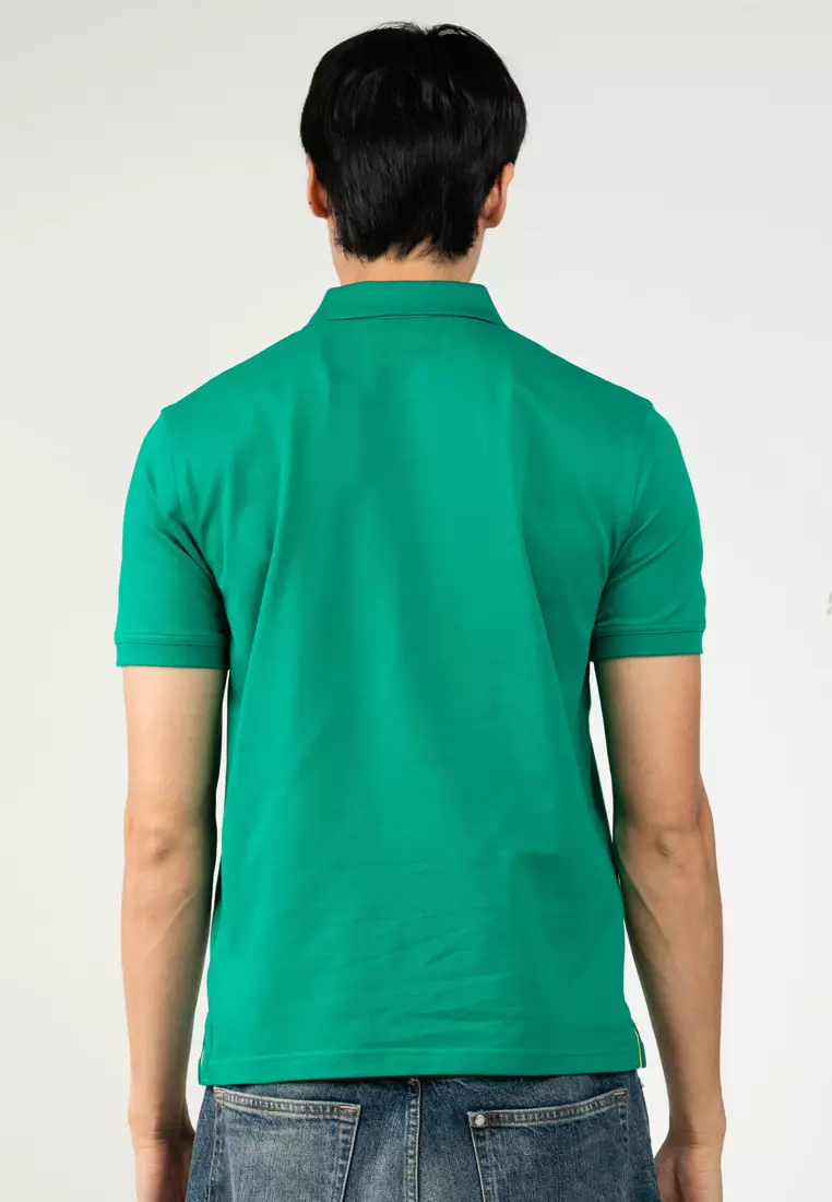 Contrast Pique Polo Shirt