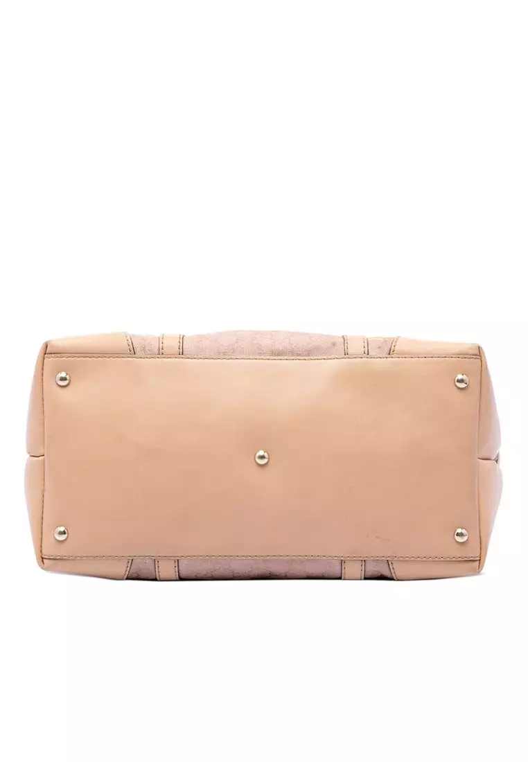 Pre-Loved Gucci Gg Metallic Canvas Lovely Tote