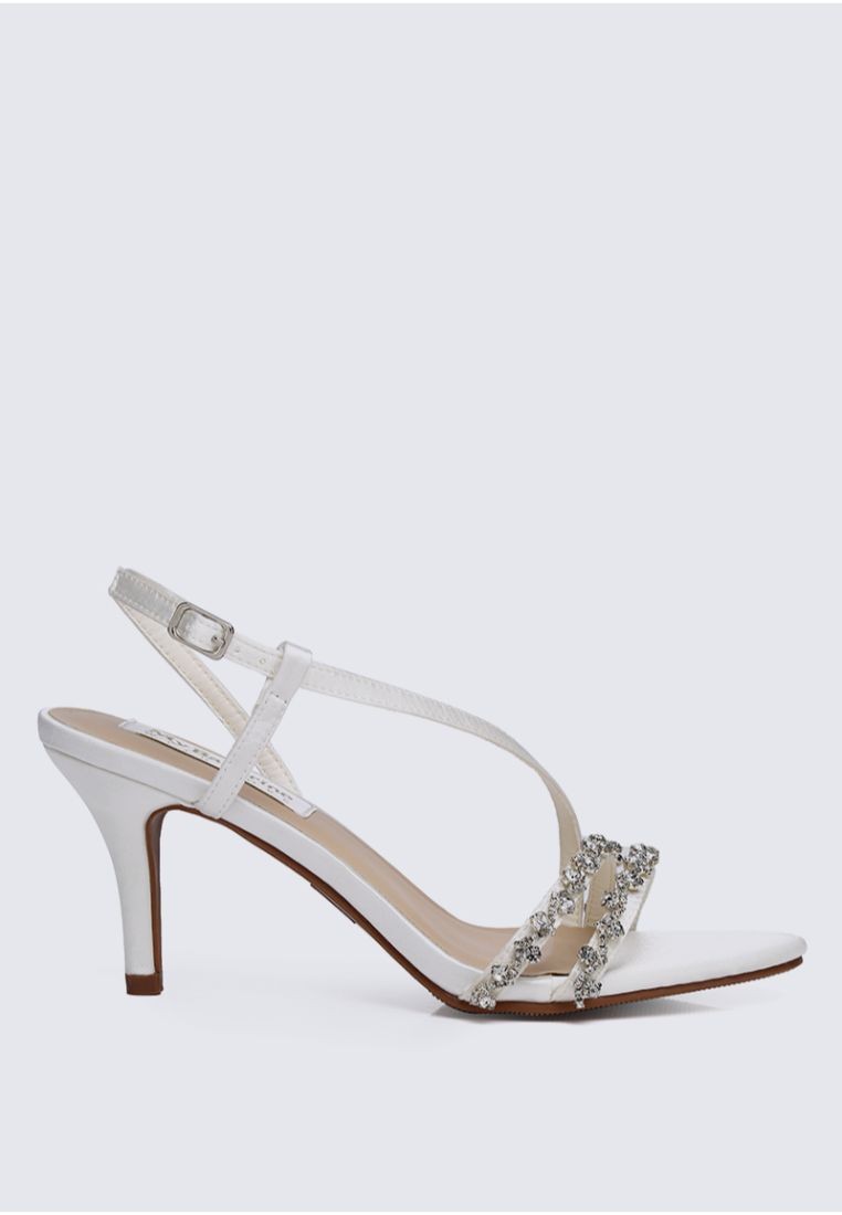 My Ballerine Angeline Comfy Heels In Ivory